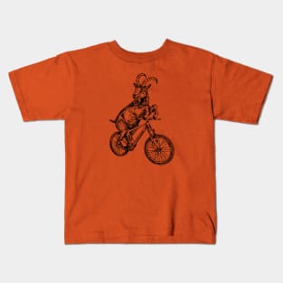 SEEMBO Goat Cycling Bicycle Bicycling Fun Biking Riding Bike Kids T-Shirt